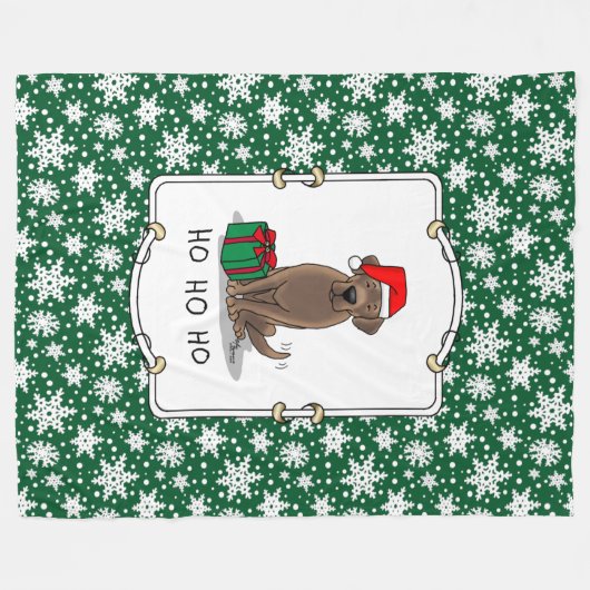 kerstkerstkerstkerstkerstkerstkerstkerstchocolade  fleece deken (Voorkant (Horizontaal))