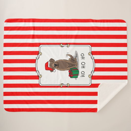kerstkerstkerstkerstkerstkerstkerstkerstchocolade  sherpa deken (Voorkant (horizontaal))