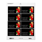 Kerstkerstkerstkerstkerstkerstkerstkerstdecor met  etiket (Full Sheet)