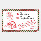 kerstkerstkerstkerstkerstkerstkerstkerstkerstbedek rechthoekige sticker (Voorkant)