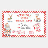 kerstkerstkerstkerstkerstkerstkerstkerstkerstbedek rechthoekige sticker (Voorkant)