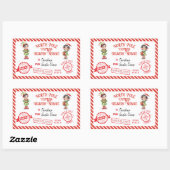 kerstkerstkerstkerstkerstkerstkerstkerstkerstbedek rechthoekige sticker (Vel)