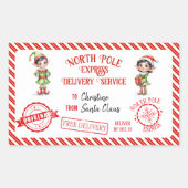 kerstkerstkerstkerstkerstkerstkerstkerstkerstbedek rechthoekige sticker (Voorkant)