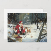 Kerstkerstkerstkerstkerstkerstkerstkerstkerstfeest Briefkaart (Voorkant / Achterkant)