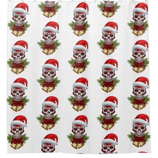 Kerstkerstkerstkerstkerstkerstkerstkerstkerstfeest Douchegordijn (Voorkant)