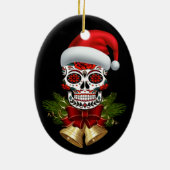 Kerstkerstkerstkerstkerstkerstkerstkerstkerstfeest Keramisch Ornament (Achterkant)
