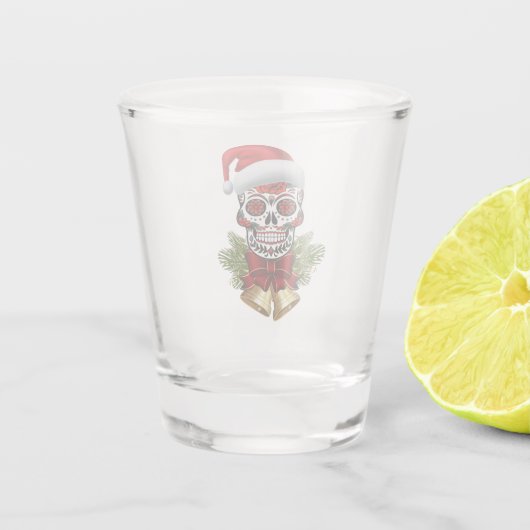 Kerstkerstkerstkerstkerstkerstkerstkerstkerstfeest Shot Glas (Achterkant)