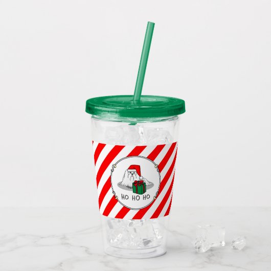 Kerstkerstkerstkerstkerstkerstkerstkerstkerstkerst Acryl Drinkbeker (Achterkant ijs)