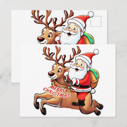 Kerstkerstkerstkerstkerstkerstkerstkerstkerstkerst Briefkaart (Voorkant / Achterkant)