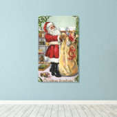 kerstkerstkerstkerstkerstkerstkerstkerstkerstkerst canvas afdruk (Insitu (Houten vloer))
