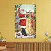 kerstkerstkerstkerstkerstkerstkerstkerstkerstkerst canvas afdruk (Insitu (Woonkamer))