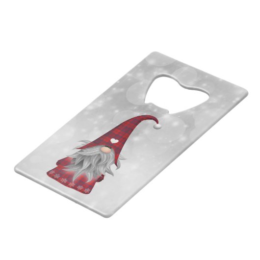 Kerstkerstkerstkerstkerstkerstkerstkerstkerstkerst Creditkaart Flessenopener (Voorkant Gekanteld)