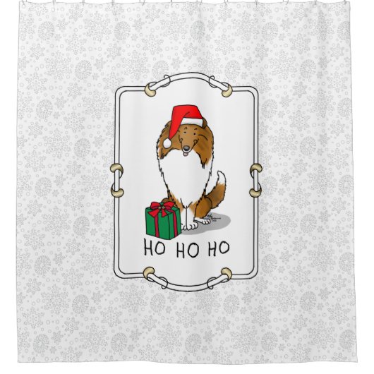 Kerstkerstkerstkerstkerstkerstkerstkerstkerstkerst Douchegordijn (Voorkant)