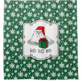 Kerstkerstkerstkerstkerstkerstkerstkerstkerstkerst Douchegordijn (Voorkant)