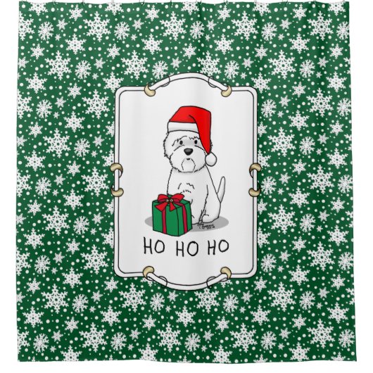 Kerstkerstkerstkerstkerstkerstkerstkerstkerstkerst Douchegordijn (Voorkant)