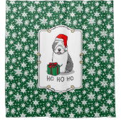 Kerstkerstkerstkerstkerstkerstkerstkerstkerstkerst Douchegordijn (Voorkant)