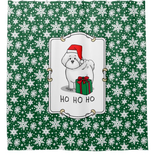 Kerstkerstkerstkerstkerstkerstkerstkerstkerstkerst Douchegordijn (Voorkant)