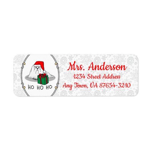 Kerstkerstkerstkerstkerstkerstkerstkerstkerstkerst Etiket (Voorkant)