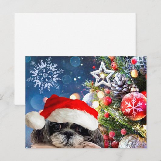 Kerstkerstkerstkerstkerstkerstkerstkerstkerstkerst Feestdagenkaart (Voorkant / Achterkant)