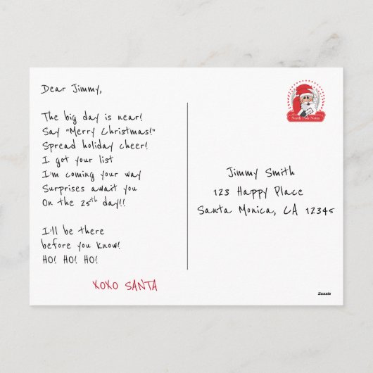 Kerstkerstkerstkerstkerstkerstkerstkerstkerstkerst Feestdagenkaart (Achterkant)