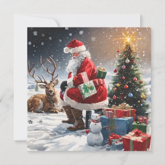 Kerstkerstkerstkerstkerstkerstkerstkerstkerstkerst Feestdagenkaart (Voorkant)