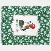 Kerstkerstkerstkerstkerstkerstkerstkerstkerstkerst Fleece Deken (Voorkant (Horizontaal))