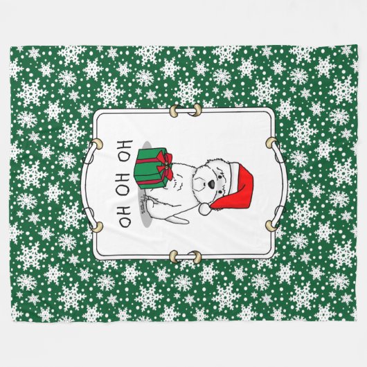 Kerstkerstkerstkerstkerstkerstkerstkerstkerstkerst Fleece Deken (Voorkant (Horizontaal))