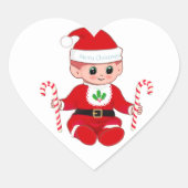Kerstkerstkerstkerstkerstkerstkerstkerstkerstkerst Hart Sticker (Voorkant)