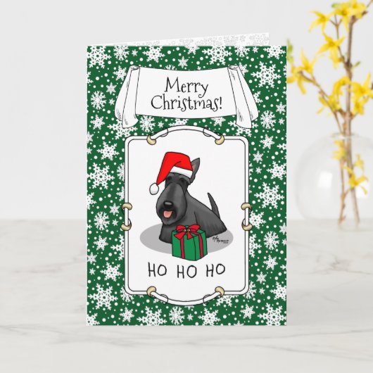 Kerstkerstkerstkerstkerstkerstkerstkerstkerstkerst Kaart (Gele Bloem)