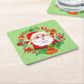 Kerstkerstkerstkerstkerstkerstkerstkerstkerstkerst Kartonnen Onderzetters (Schuin)