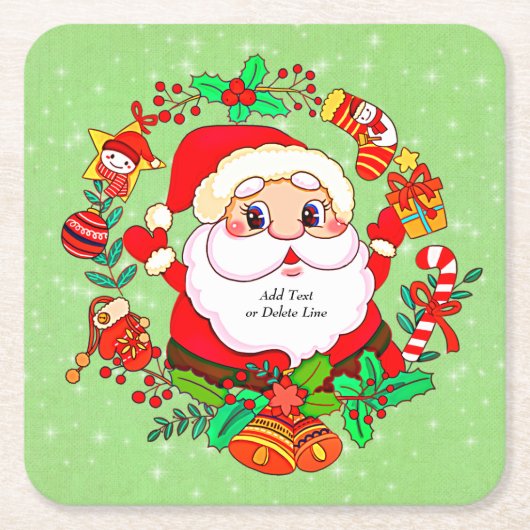 Kerstkerstkerstkerstkerstkerstkerstkerstkerstkerst Kartonnen Onderzetters (Voorkant)