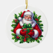 Kerstkerstkerstkerstkerstkerstkerstkerstkerstkerst Keramisch Ornament (Voorkant)