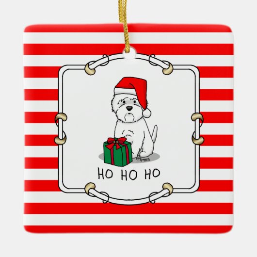 Kerstkerstkerstkerstkerstkerstkerstkerstkerstkerst Keramisch Ornament (Voorkant)