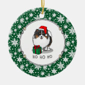 Kerstkerstkerstkerstkerstkerstkerstkerstkerstkerst Keramisch Ornament (Voorkant)