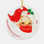 Kerstkerstkerstkerstkerstkerstkerstkerstkerstkerst Keramisch Ornament (Voorkant)