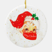 Kerstkerstkerstkerstkerstkerstkerstkerstkerstkerst Keramisch Ornament (Achterkant)