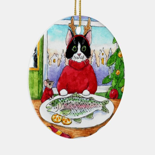 Kerstkerstkerstkerstkerstkerstkerstkerstkerstkerst Keramisch Ornament (Rechts)