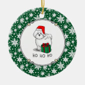 Kerstkerstkerstkerstkerstkerstkerstkerstkerstkerst Keramisch Ornament (Voorkant)