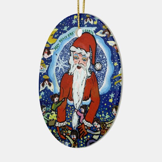 Kerstkerstkerstkerstkerstkerstkerstkerstkerstkerst Keramisch Ornament (Links)