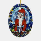 Kerstkerstkerstkerstkerstkerstkerstkerstkerstkerst Keramisch Ornament (Voorkant)