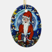 Kerstkerstkerstkerstkerstkerstkerstkerstkerstkerst Keramisch Ornament (Achterkant)