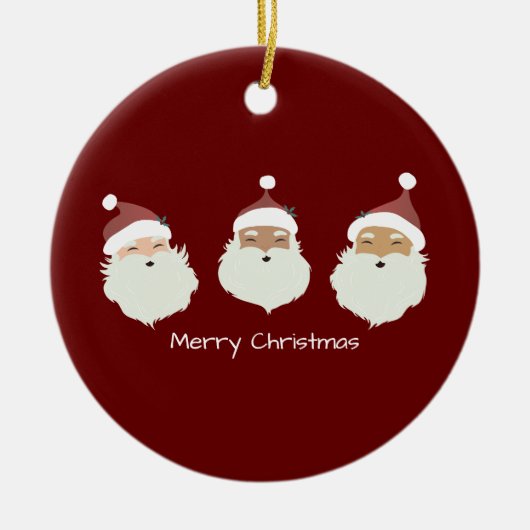 Kerstkerstkerstkerstkerstkerstkerstkerstkerstkerst Keramisch Ornament (Voorkant)