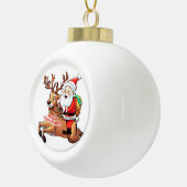 Kerstkerstkerstkerstkerstkerstkerstkerstkerstkerst Keramische Bal Ornament (Rechts)