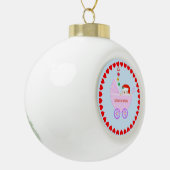Kerstkerstkerstkerstkerstkerstkerstkerstkerstkerst Keramische Bal Ornament (Links)