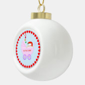 Kerstkerstkerstkerstkerstkerstkerstkerstkerstkerst Keramische Bal Ornament (Rechts)