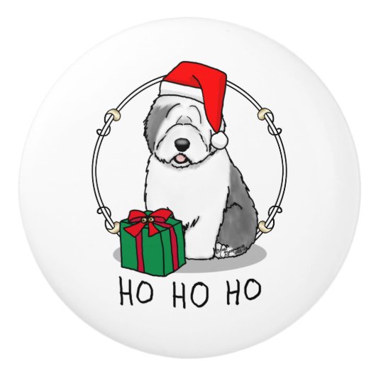 Kerstkerstkerstkerstkerstkerstkerstkerstkerstkerst Keramische Knop (Voorkant)