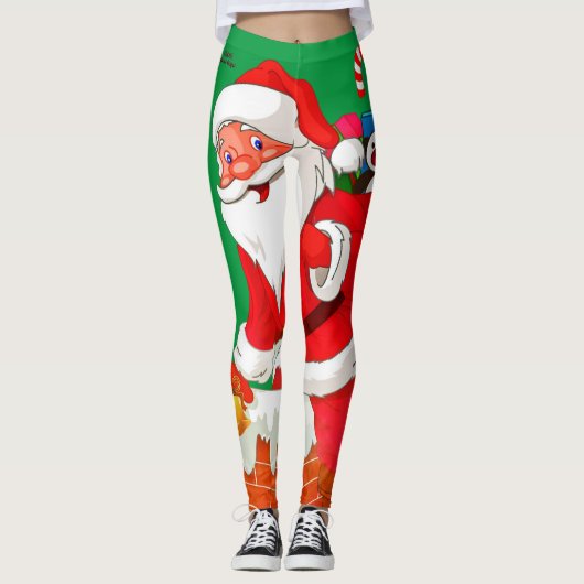 Kerstkerstkerstkerstkerstkerstkerstkerstkerstkerst Leggings (Voorkant)