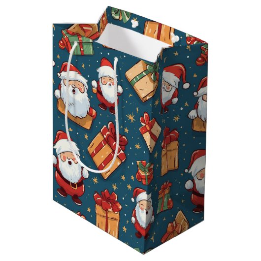 Kerstkerstkerstkerstkerstkerstkerstkerstkerstkerst Medium Cadeauzakje (Achterkant Gekanteld)
