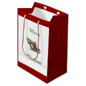 Kerstkerstkerstkerstkerstkerstkerstkerstkerstkerst Medium Cadeauzakje (Voorkant Gekanteld)
