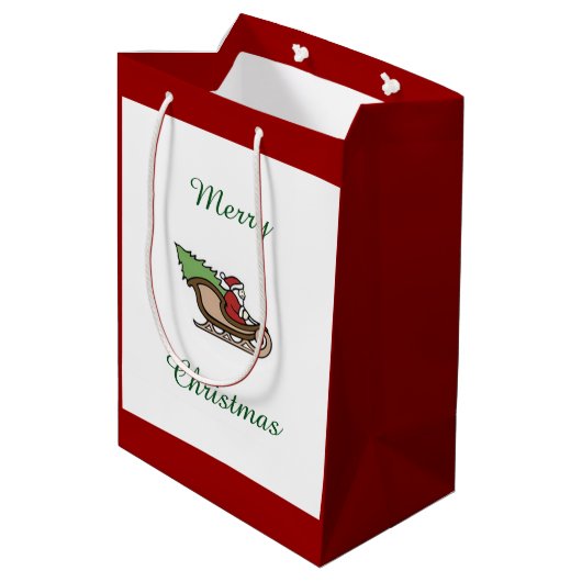 Kerstkerstkerstkerstkerstkerstkerstkerstkerstkerst Medium Cadeauzakje (Achterkant Gekanteld)